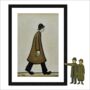 Man Walking Lowry Style Framed Art, thumbnail 1 of 2