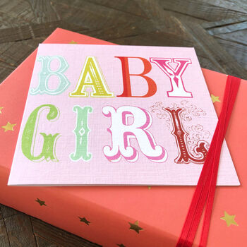 Wordy Baby Girl Card, 4 of 5