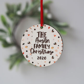 Personalised Family Christmas Tree Decoration, 3 of 3
