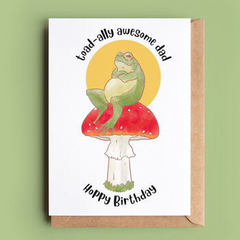 Personalised Grumpy Frog Father's Day Card, 2 of 3