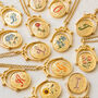 Initial Gold Spinner Necklace, thumbnail 1 of 12