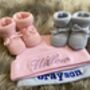 Personalised Newborn Hat And Booties Gift Set, thumbnail 2 of 7