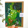 Wild Flower Garden Art Card, thumbnail 3 of 3