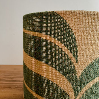 Upcycled Hessian Jute Coffee Sack Drum Lampshade, 5 of 5
