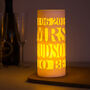 Papercut Personalised Hen Table Luminary Mrs To Be, thumbnail 2 of 3