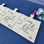 Personalised Oak Jigsaw Coaster Set Of Three, thumbnail 3 of 4