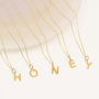 18ct Yellow Gold Plated Initial Necklace, thumbnail 1 of 4