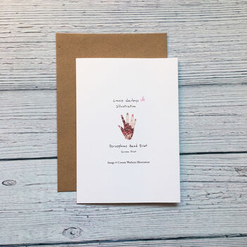 Persephone Hand Card, 3 of 4