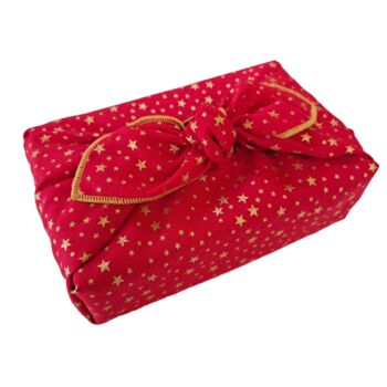 Christmas Reusable Fabric Furoshiki Gift Wrap, 6 of 10