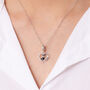 Schnauzer Sterling Silver Heart Necklace Personalised, thumbnail 2 of 7