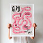 Giro Poster, Cycling Grand Tour Art Print, Gift For Bike Fan, thumbnail 5 of 8