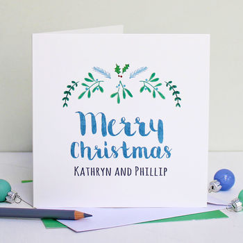 Personalised 'Merry Christmas' Card, 2 of 5