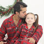 Men's Personalised Tartan Luxury Christmas Brushed Cotton Pyjama, thumbnail 2 of 4