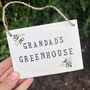 Grandad's Greenhouse Sign With Bees, thumbnail 4 of 5