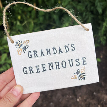 Grandad's Greenhouse Sign With Bees, 4 of 5