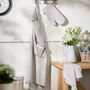 Grey Striped Cotton Kitchen Accessories, thumbnail 1 of 5