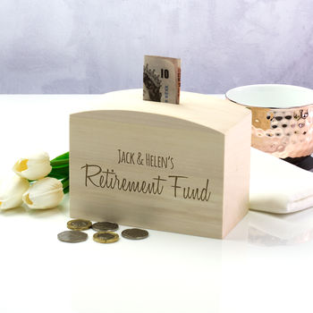 Personalised Retirement Fund Money Box, 2 of 3