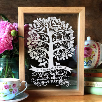 Personalised Family Tree Papercut, 2 of 3