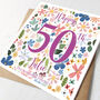 Personalised 50th Birthday Card For Her, thumbnail 2 of 4