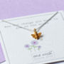 Honey Bee Necklace, Silver, Gold, Rose Gold, thumbnail 7 of 12