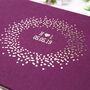 Burgundy Purple Wedding Guest Book, thumbnail 3 of 5