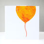 Orange Birthday Balloon Card, thumbnail 2 of 7