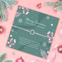 Fabulous Friend Christmas Wreath Bracelet, thumbnail 2 of 7