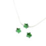 Green Aventurine Star Silver Or Gold Necklace, thumbnail 3 of 5