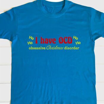 Personalised Adults O C D Christmas T Shirt, 3 of 6