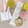 Personalised Wedding Favour Jars Empty With Tags, thumbnail 3 of 8