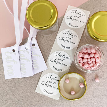 Empty Sweetie Jars Personalised For Weddings, 3 of 8