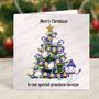 Rugby Christmas Card Personalised With Team Colours, thumbnail 1 of 4