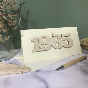 Personalised 1965 60th Anniversary Year Card, 2 of 10