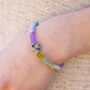 Willow Amethyst, Amazonite, Agate And Jasper Handmade Beaded Bracelet, thumbnail 2 of 4