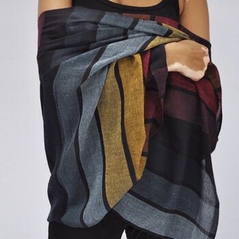 'Fair Trade' Handwoven Cotton Shawl Wrap From Ethiopia, 4 of 4