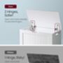 Storage Chest Modern Style Bench With Safety Hinges, thumbnail 5 of 8