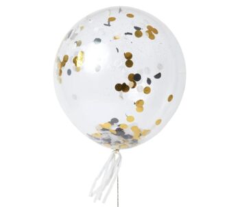 Eight Metallic Confetti Balloons, 3 of 4