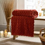 Tadcaster Chevron Sherpa Fleece Throw, thumbnail 9 of 11