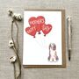 Personalised Bearded Collie Mother's Day Card, thumbnail 1 of 2