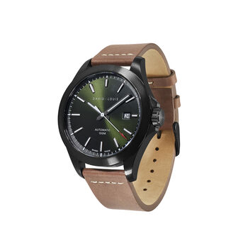 Propulsion Swiss Watch With Chocolate Brown Strap, 3 of 6