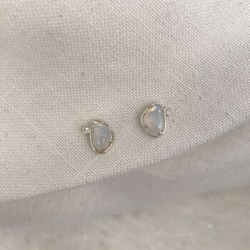 Sterling Silver Gemstone Stud Earrings, 4 of 5