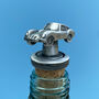 Pewter Sports Car Bottle Stopper, thumbnail 3 of 4