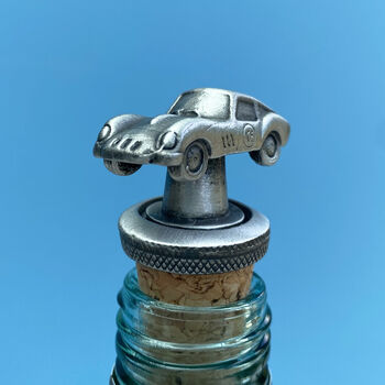 Pewter Sports Car Bottle Stopper, 3 of 4