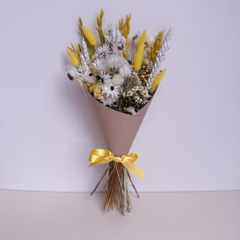 Mini Yellow Daisy Dried Flower Arrangement, 5 of 5