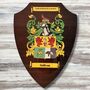 Wooden Shield With Full Colour Coat Of Arms, thumbnail 1 of 8
