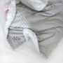 Personalised Pink Bobble Elephant Comforter Blanket Set, thumbnail 7 of 9