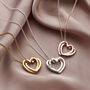 Personalised Interlinking Hearts Necklace, thumbnail 1 of 7