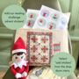 Personalised Christmas Elf Bedtime Reading Cushion, thumbnail 2 of 12