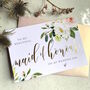 Gold Foil To My Bridesmaid Card | Peony Bouquet, thumbnail 2 of 5