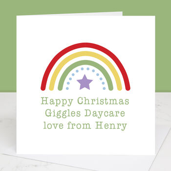 Nursery Or Preschool Personalised Christmas Card, 2 of 6